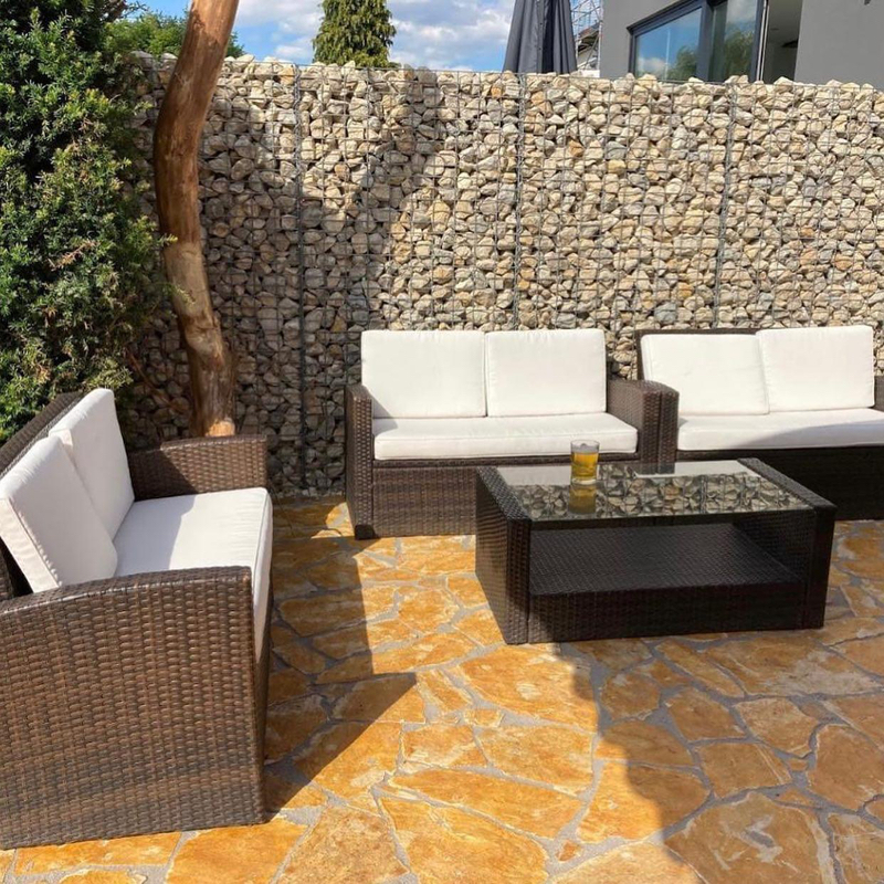 Polygonalplatten Mediterran Gelb