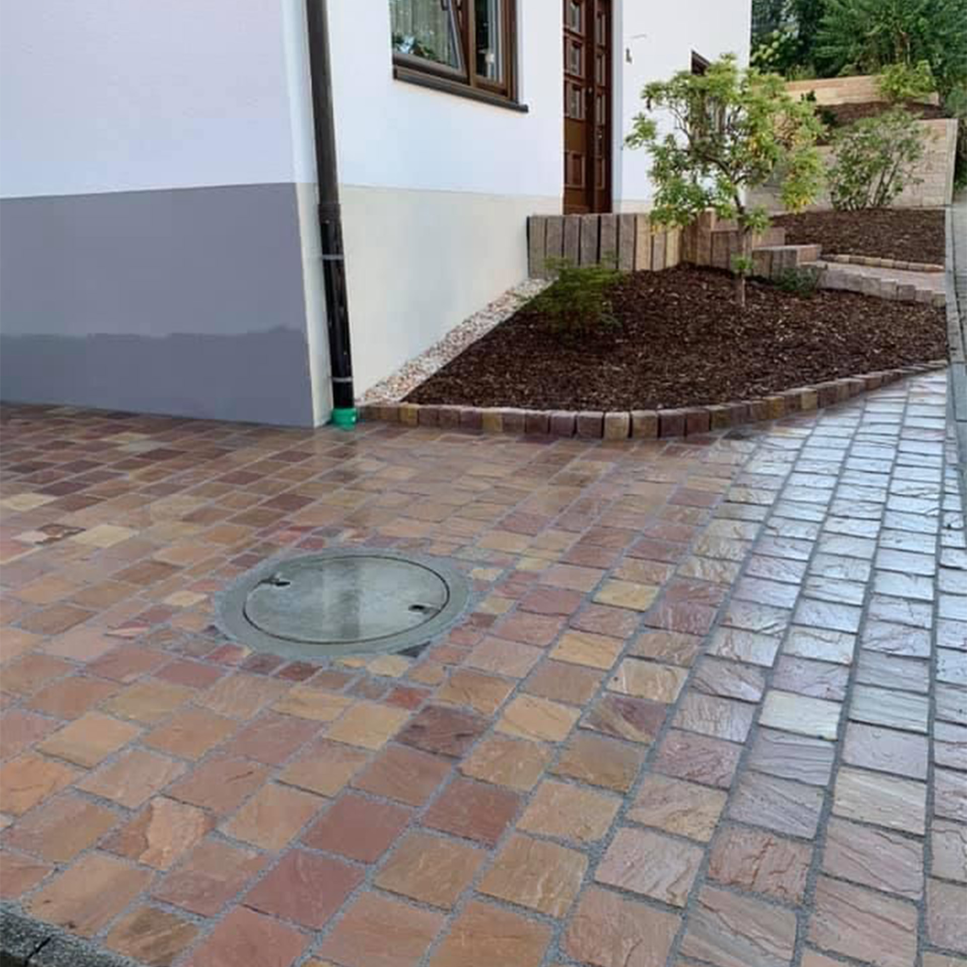 Pflasterstein – Sandstein India Braun