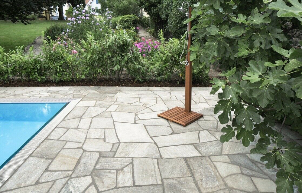 Polygonalplatten Weiß ''Rio''