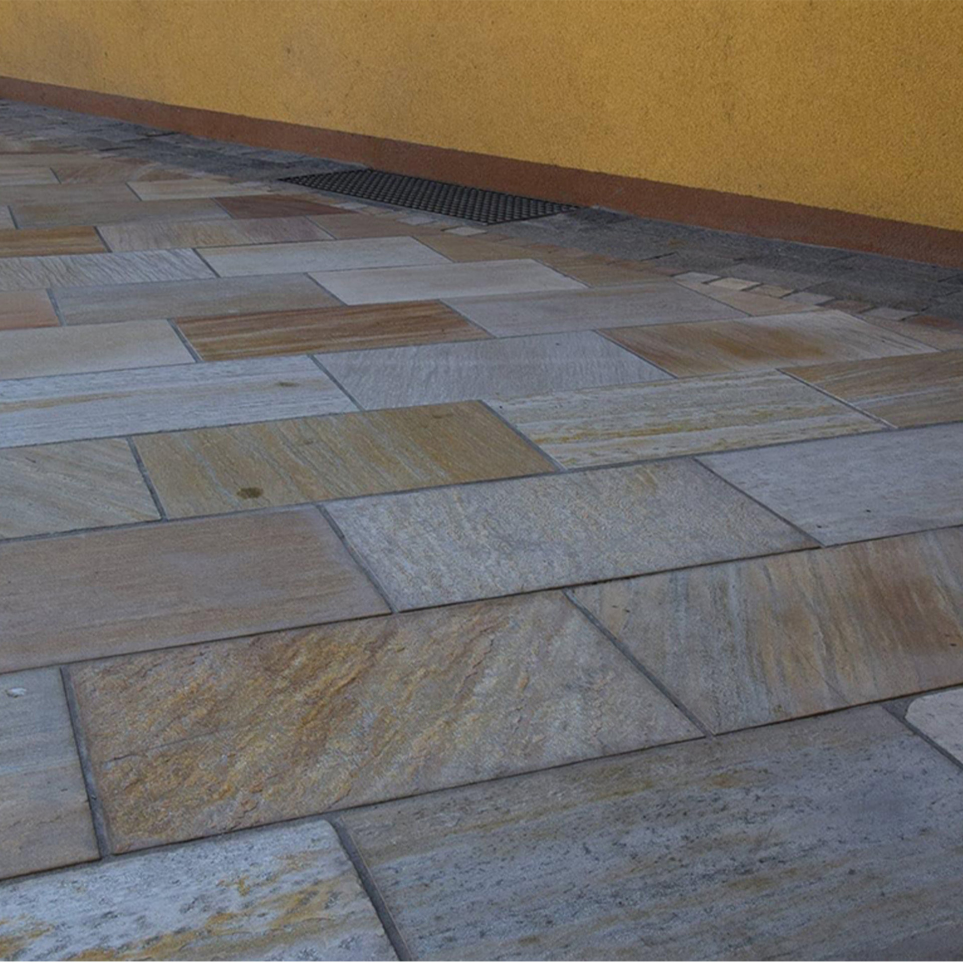 Terrassenplatten Quarzitplatten Rio Gelb