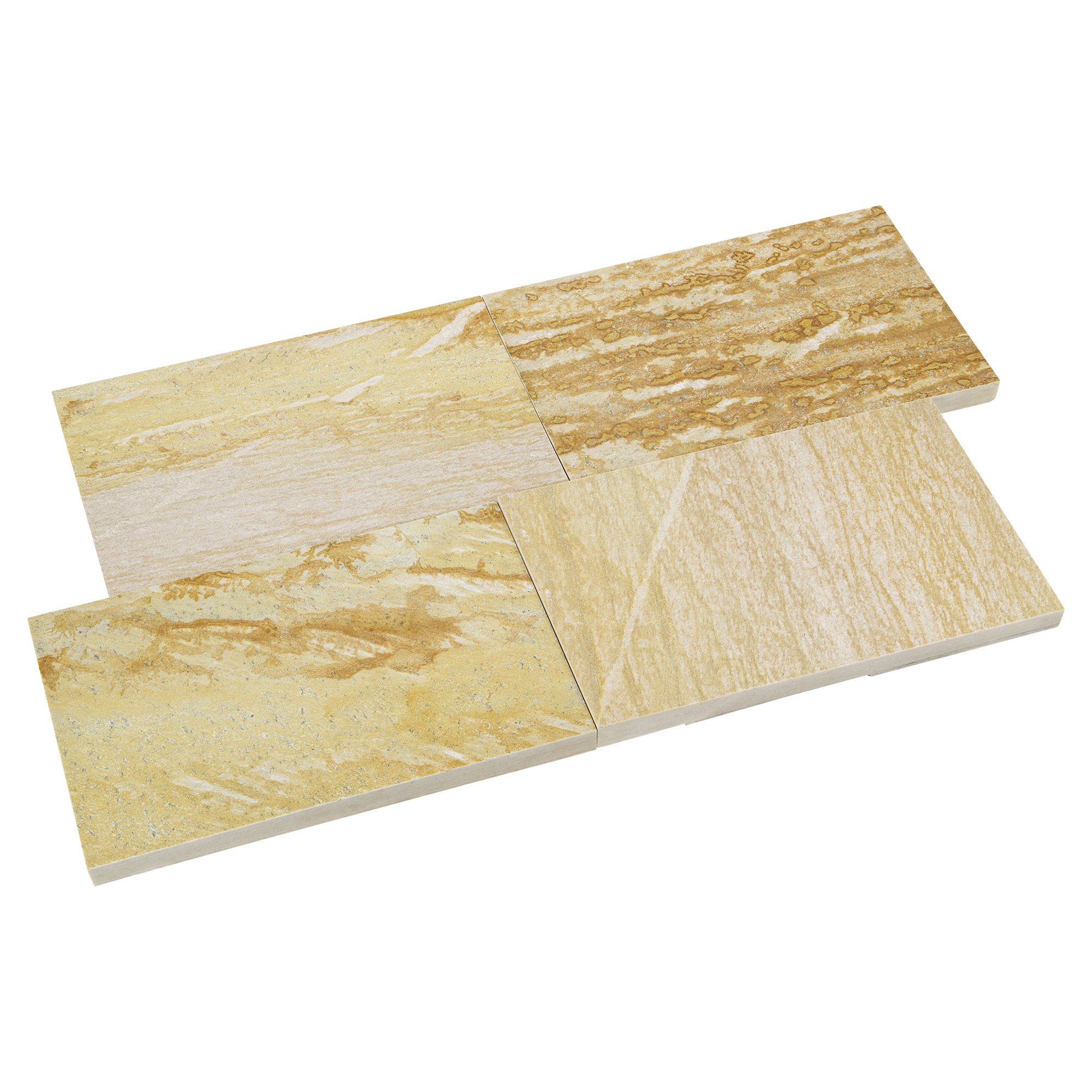 Terrassenplatten Quarzitplatten Rio Gelb