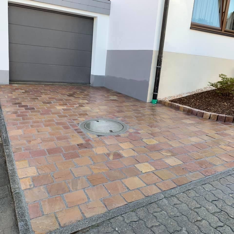 Pflasterstein – Sandstein India Rot