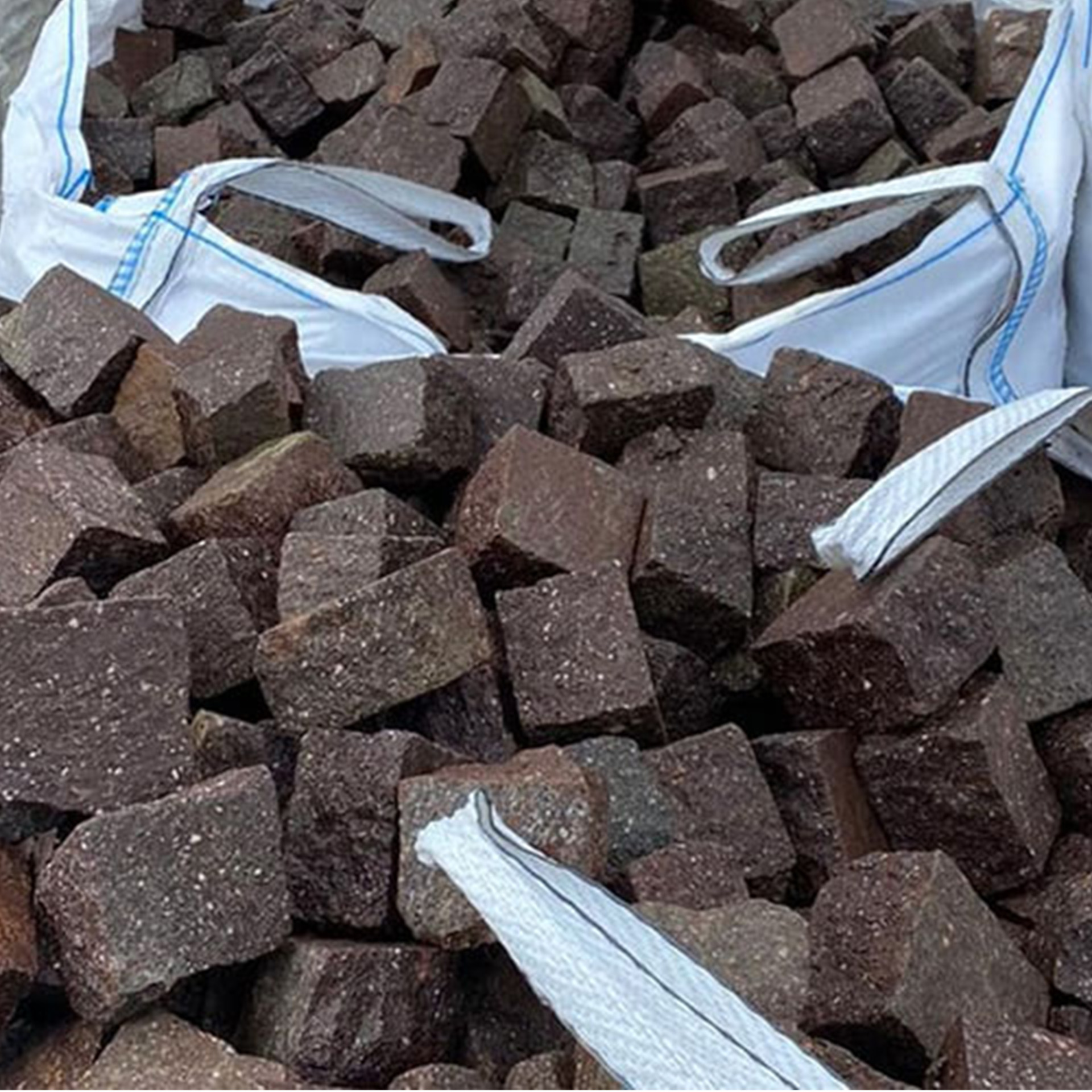 Pflastersteine Rot Porphyr