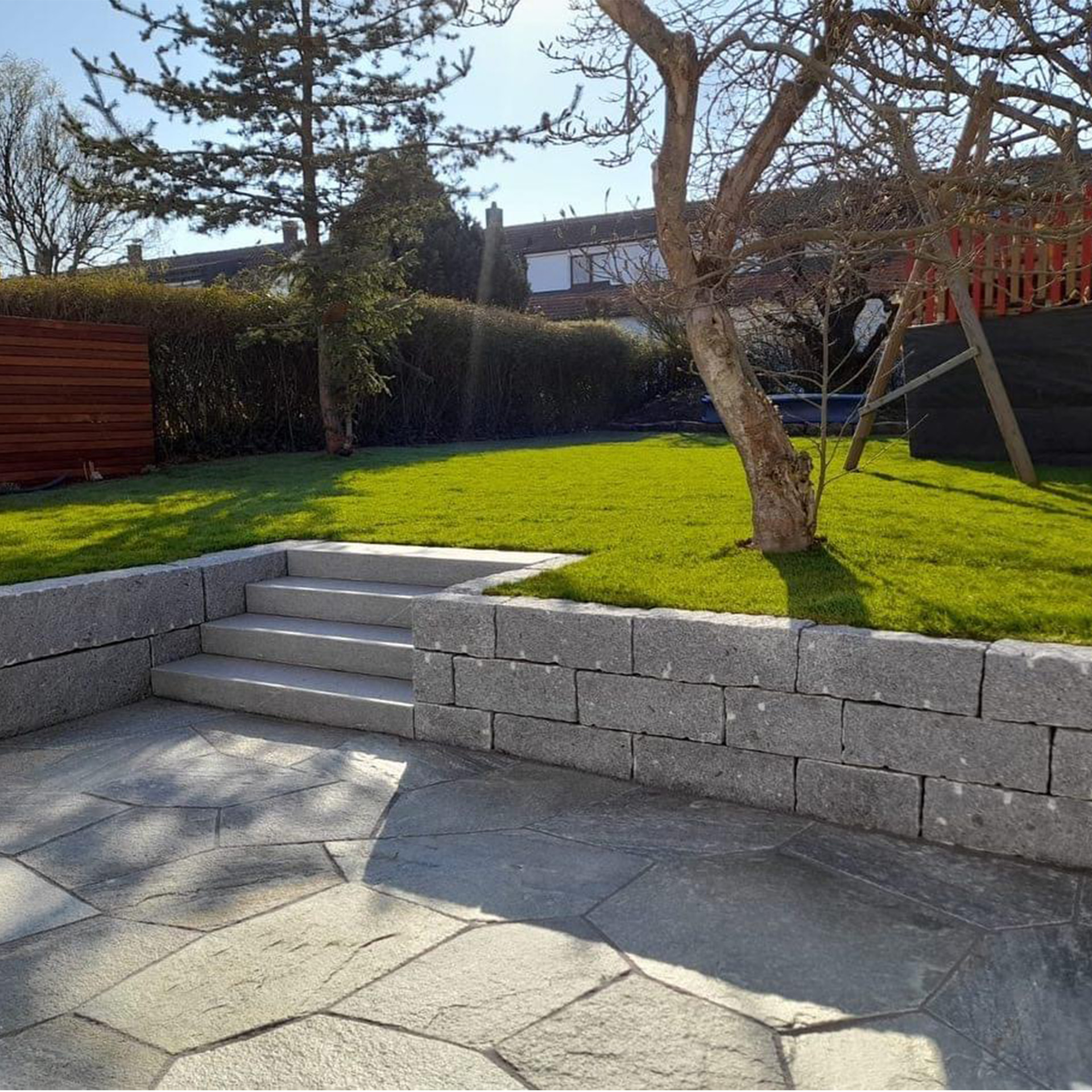 Trockenmauersteine Grau Granit