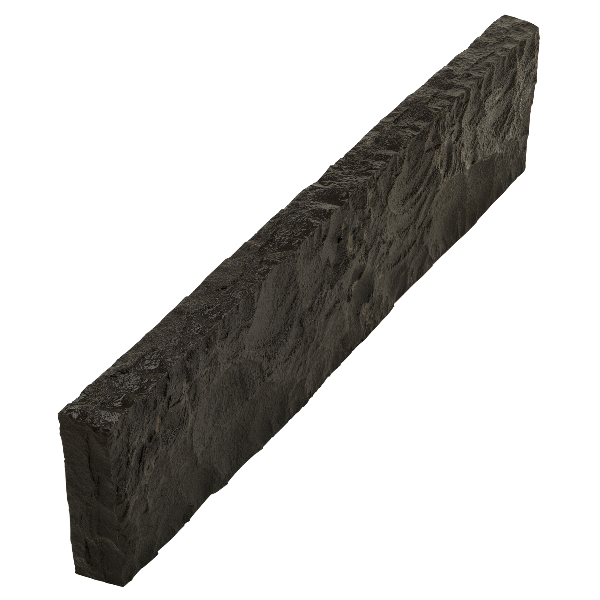 Randsteine aus Basalt gespalten