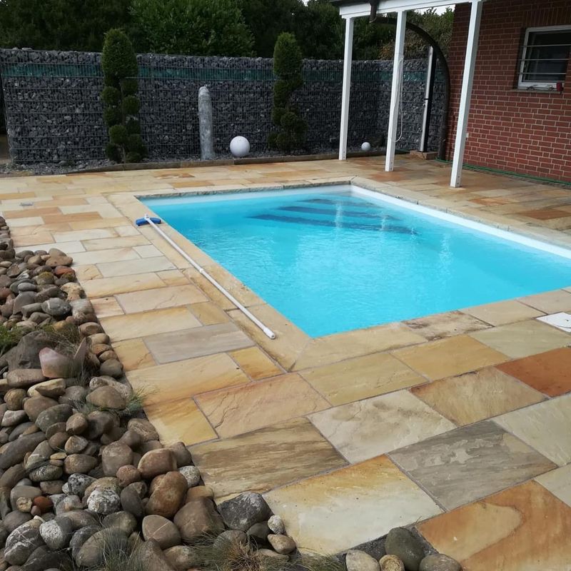 Terrassenplatten Sandsteinplatten India Mint