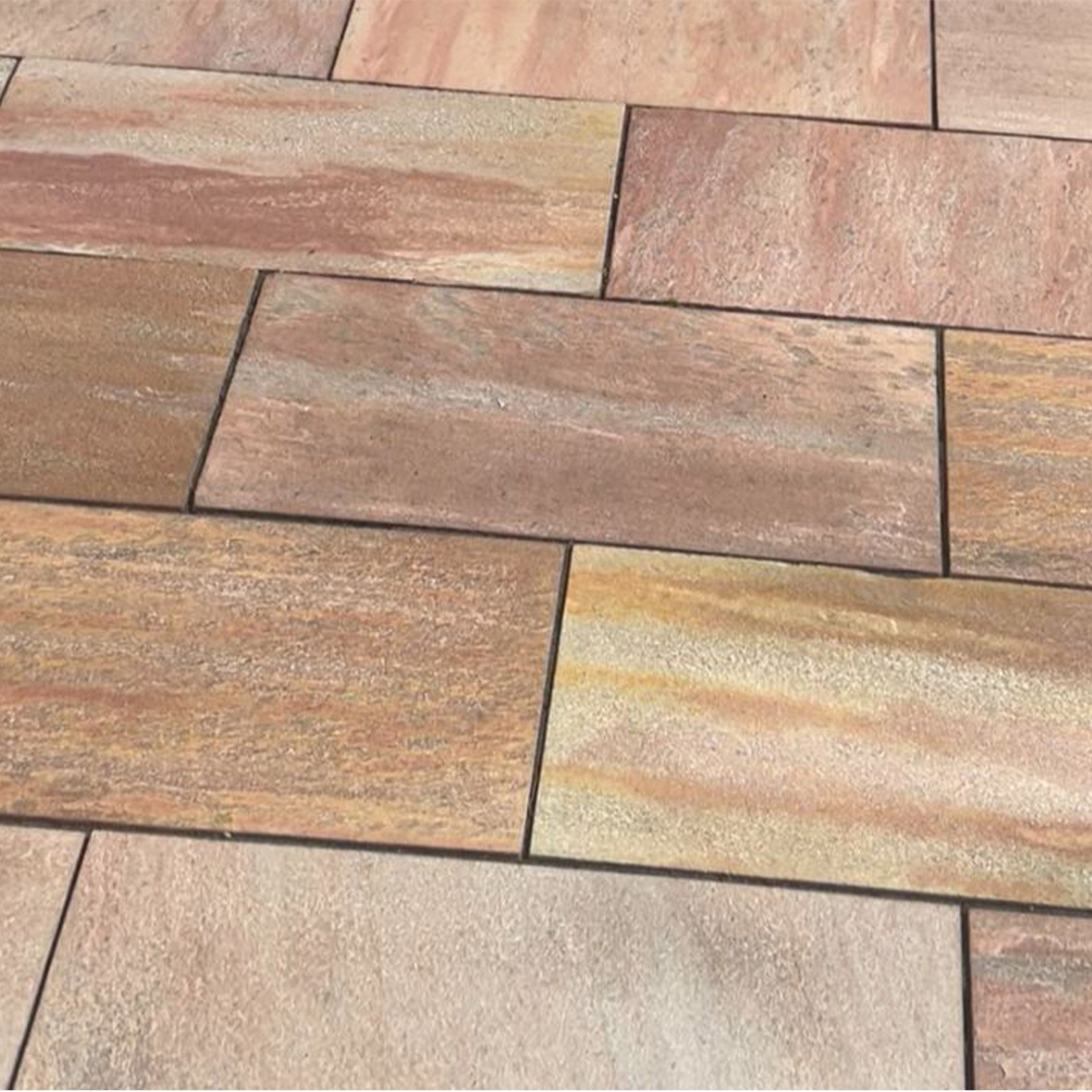 Terrassenplatten Quarzitplatten Rio Rosa