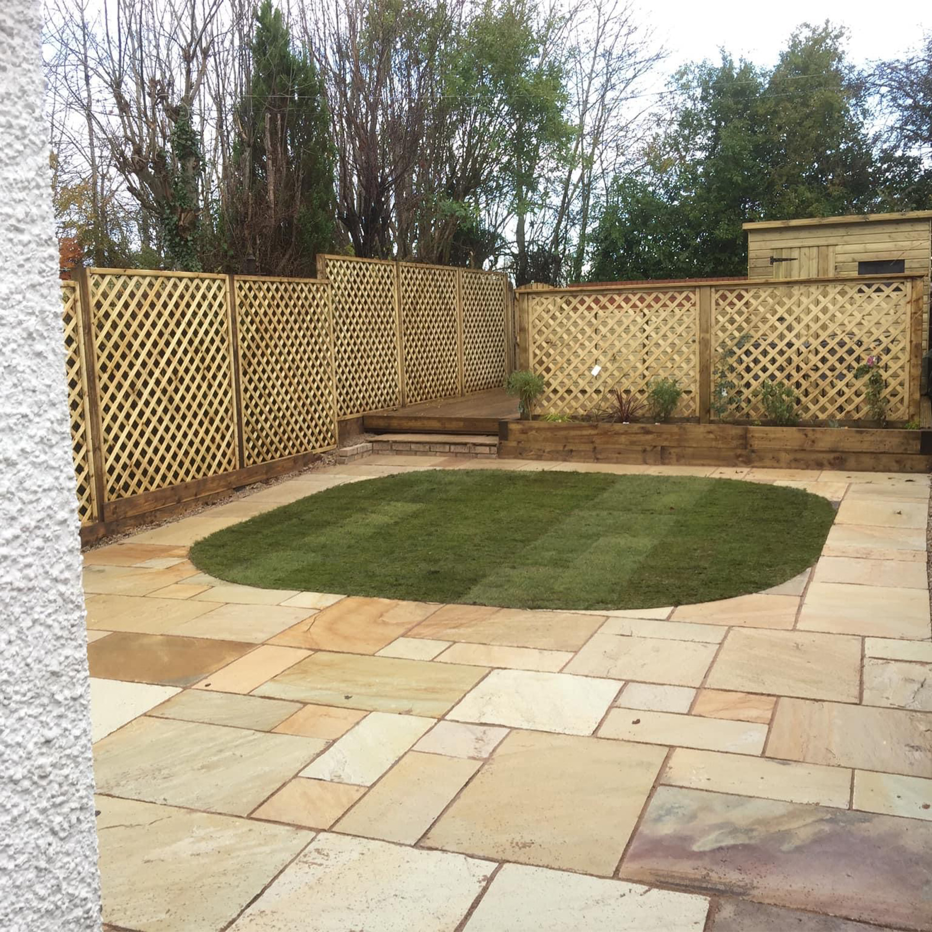 Terrassenplatten Sandsteinplatten India Mint