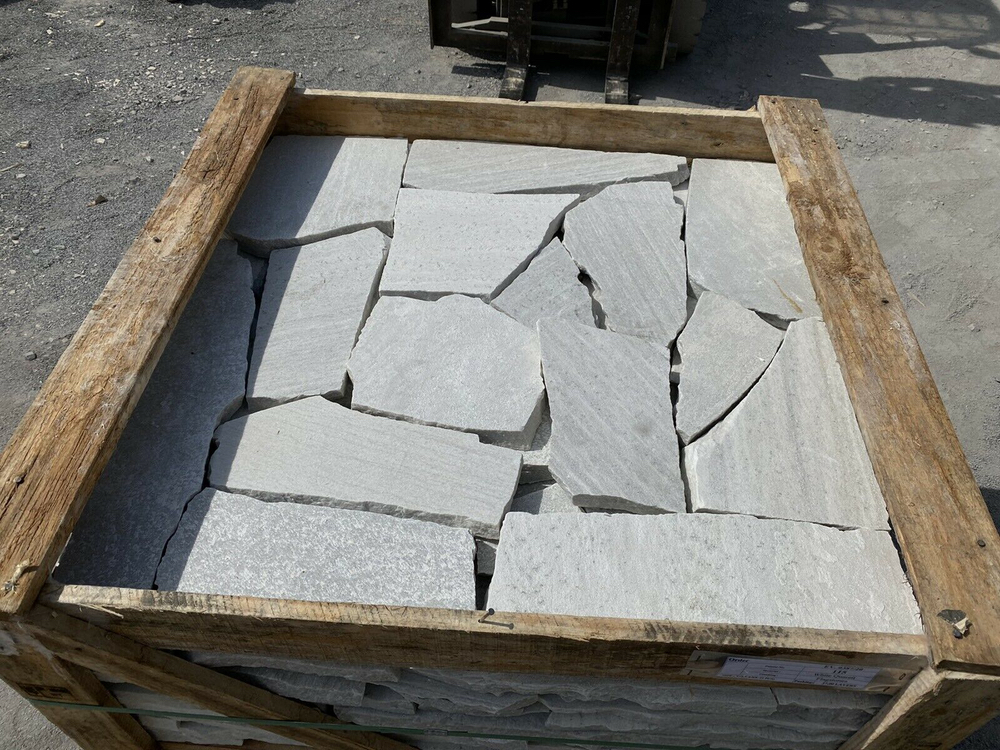 Polygonalplatten Weiß ''Rio''