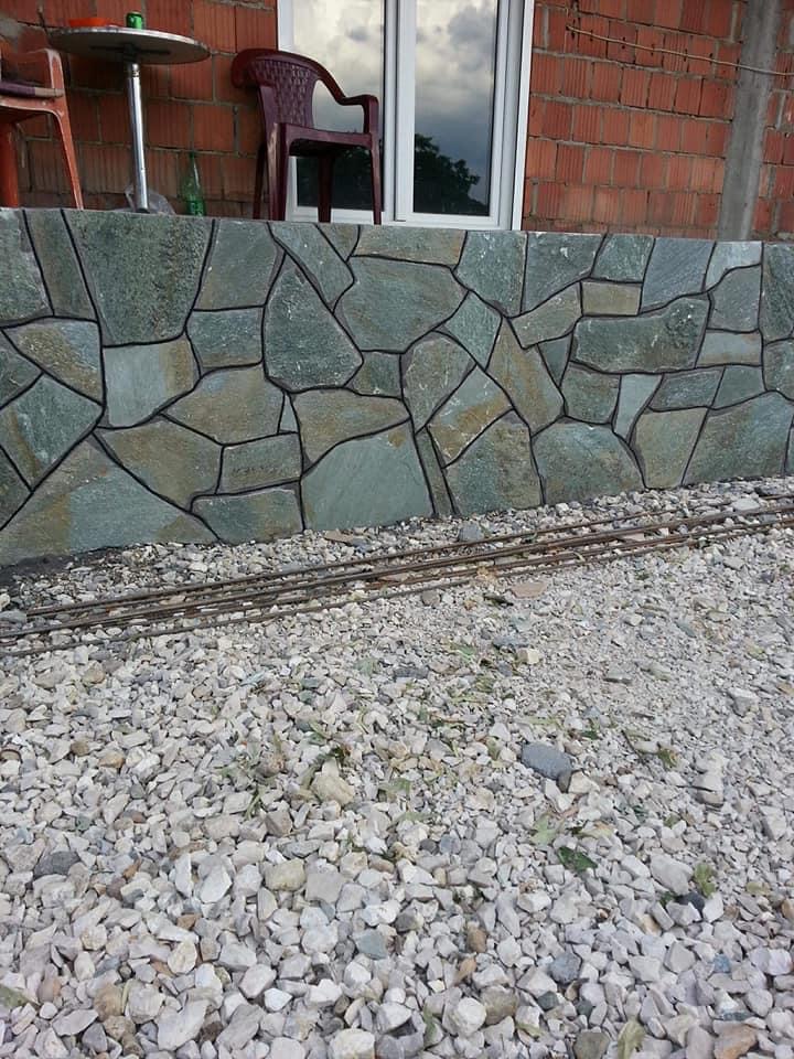 Polygonalplatten Karystos Grün