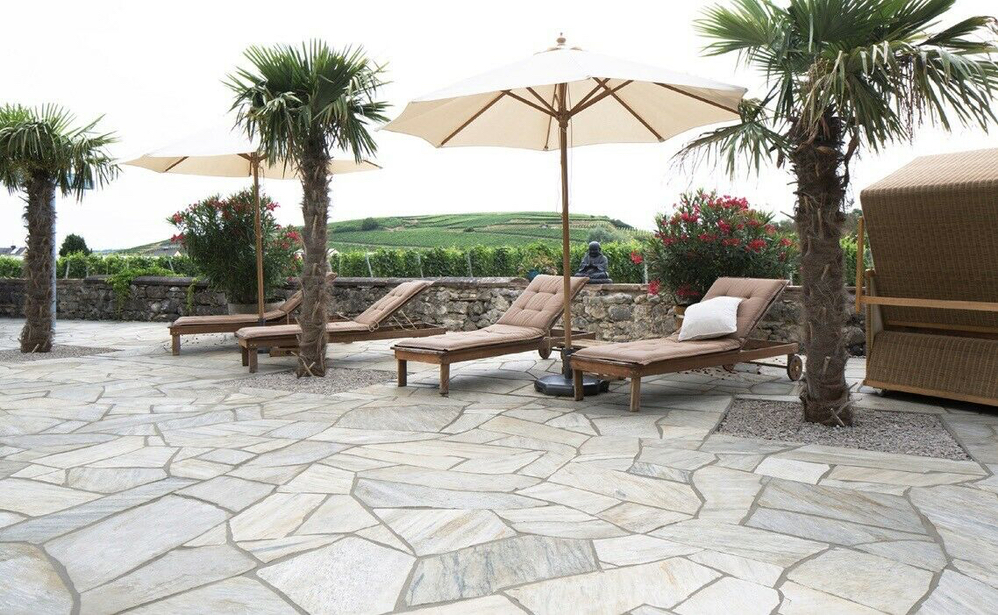 Polygonalplatten Weiß ''Rio''