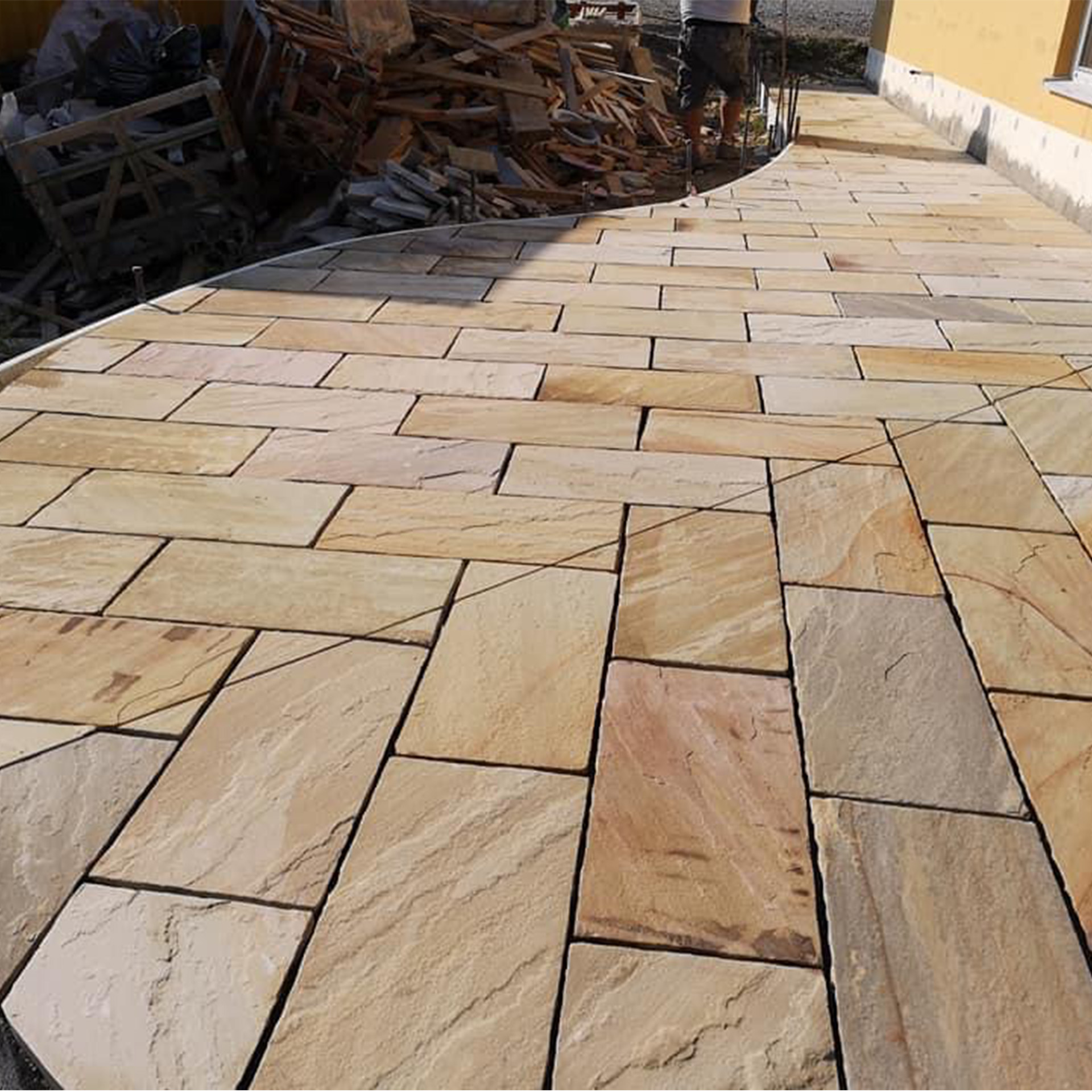 Terrassenplatten Sandsteinplatten India Mint