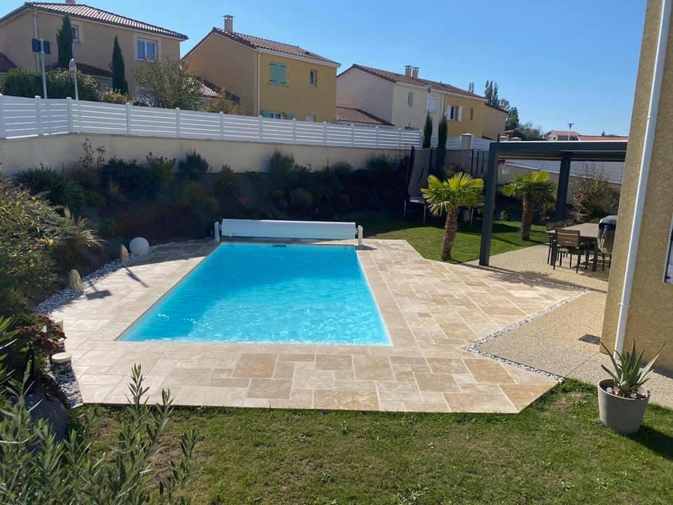 Terrassenplatten Travertin Noce