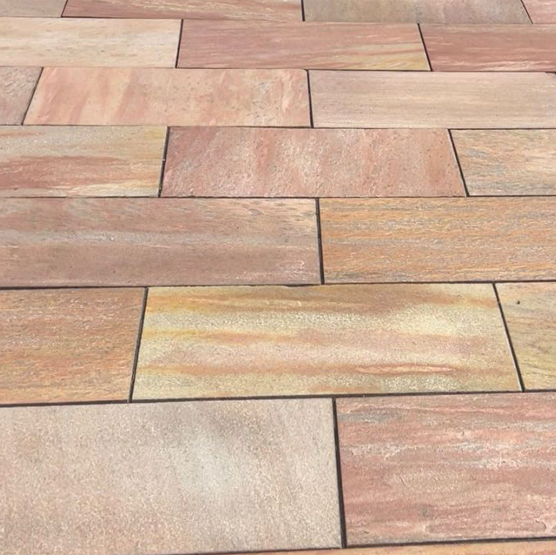 Terrassenplatten Quarzitplatten Rio Rosa