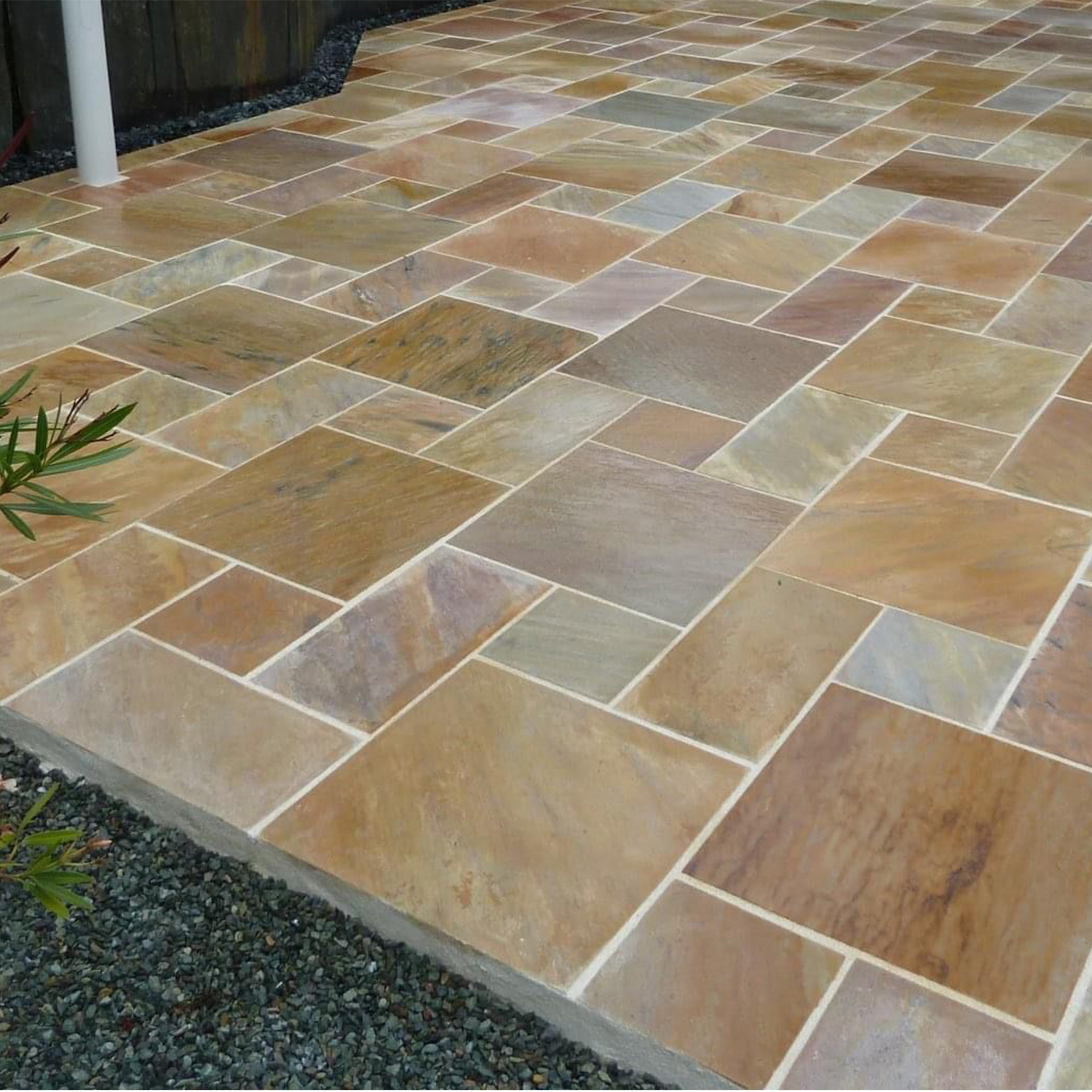 Terrassenplatten Quarzitplatten Rio Gelb