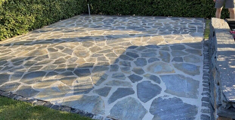 Polygonalplatten Blau ''Pilio''