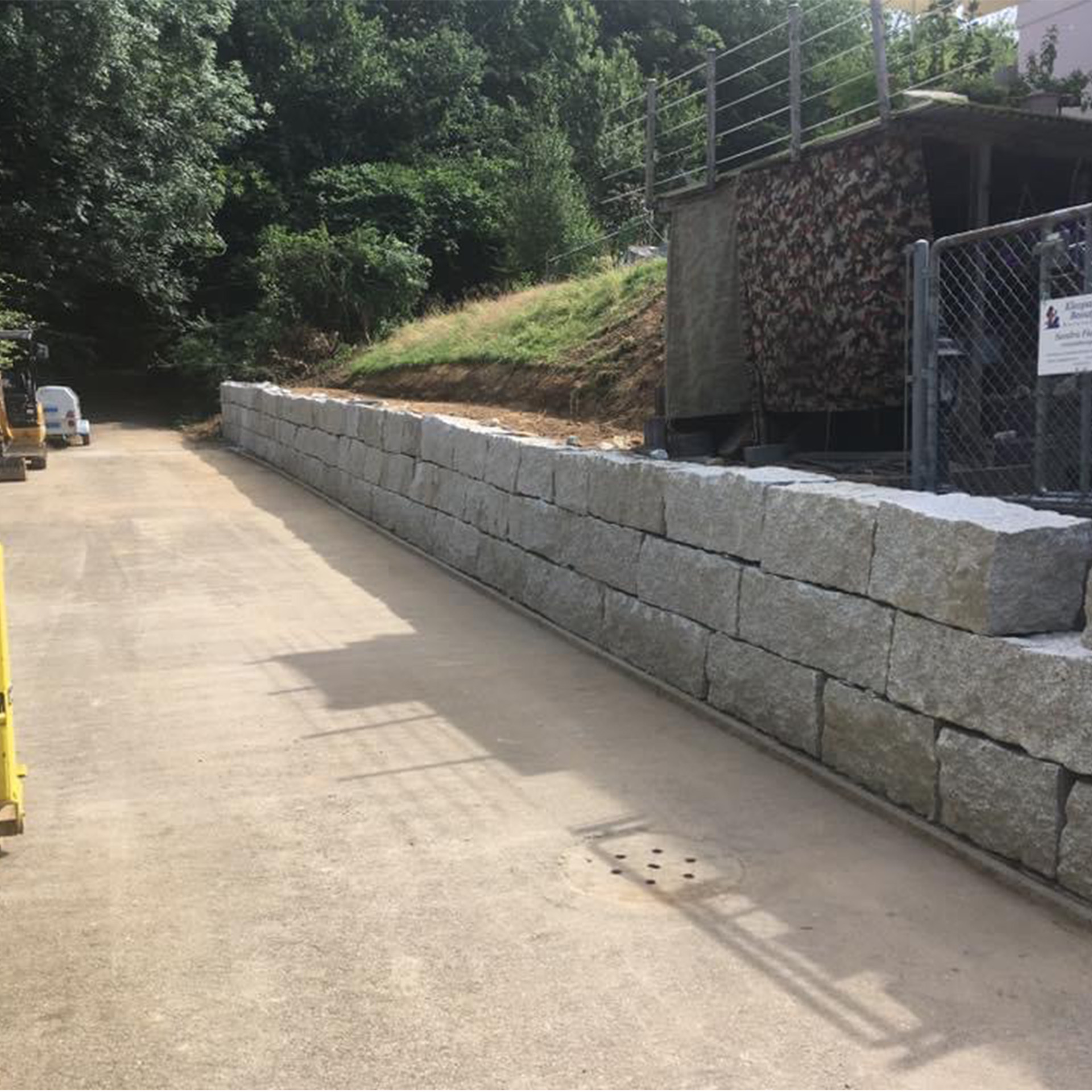 Trockenmauersteine Grau Granit