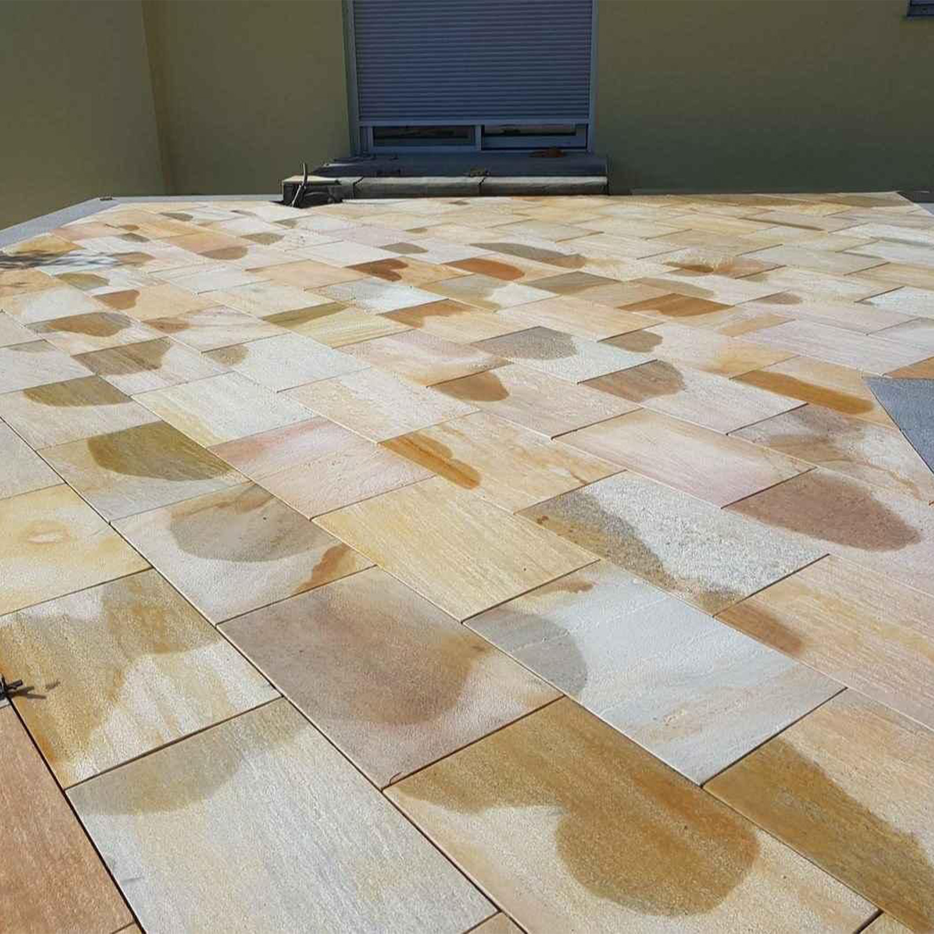 Terrassenplatten Quarzitplatten Rio Gelb