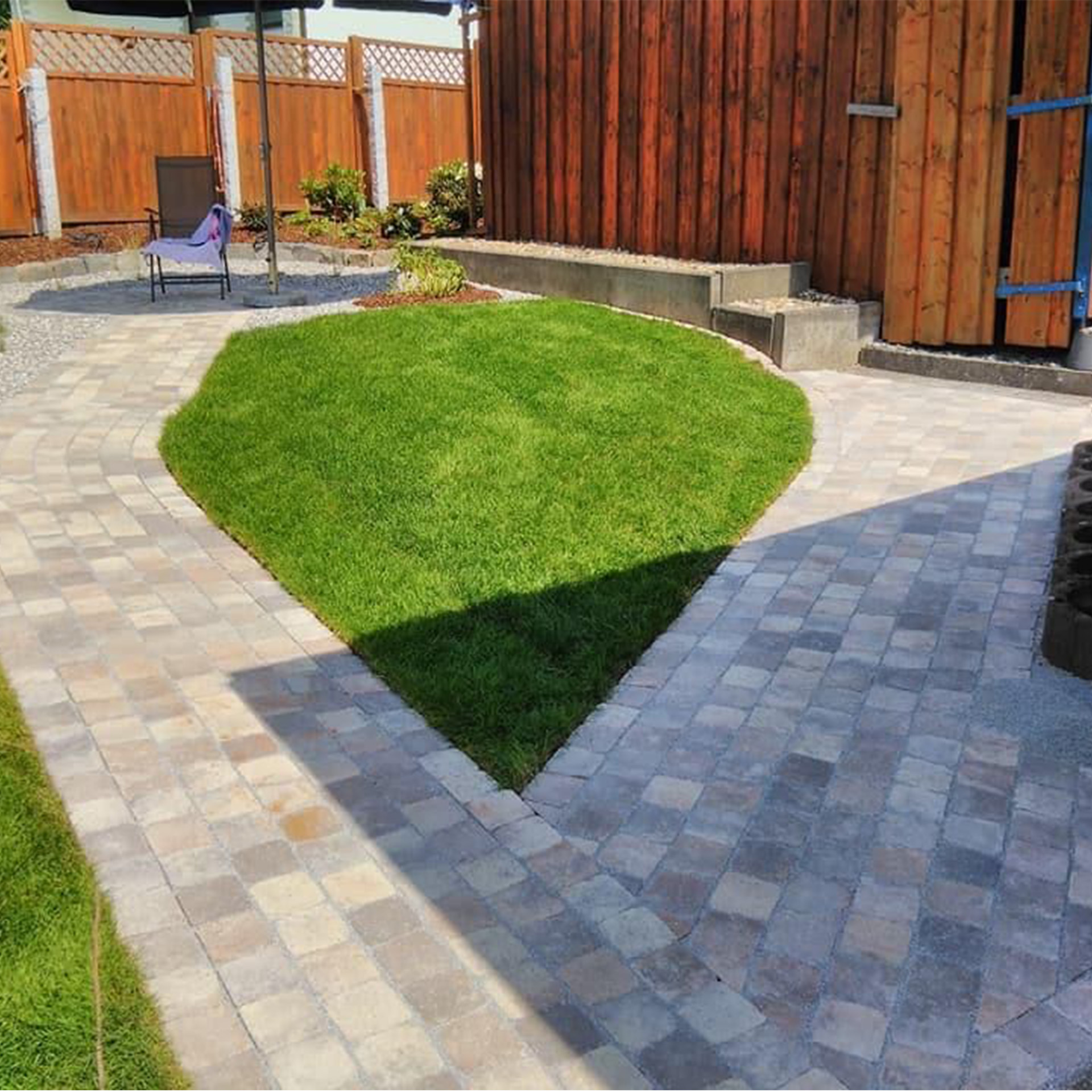 Pflasterstein – Sandstein India Grau