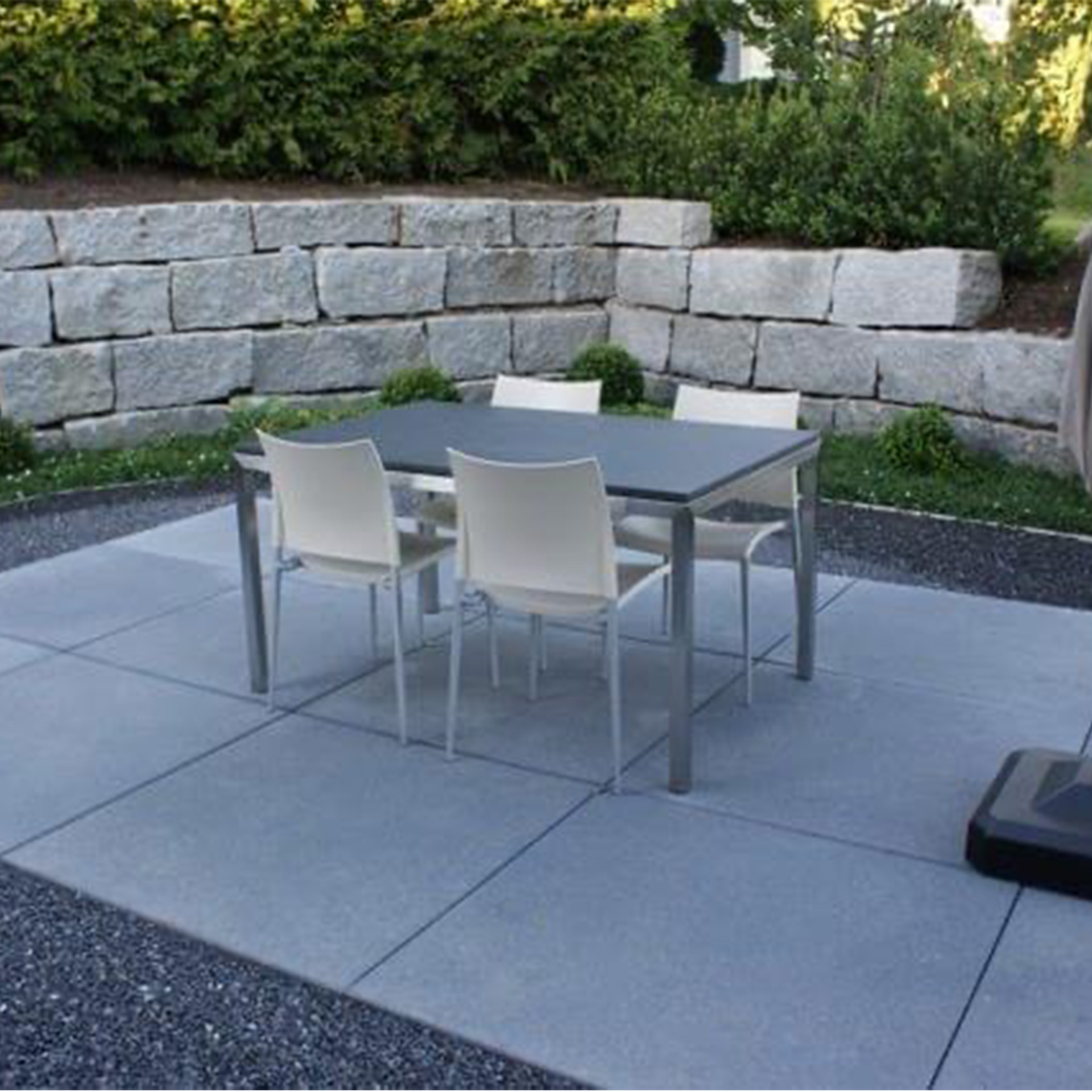 Trockenmauersteine Grau Granit