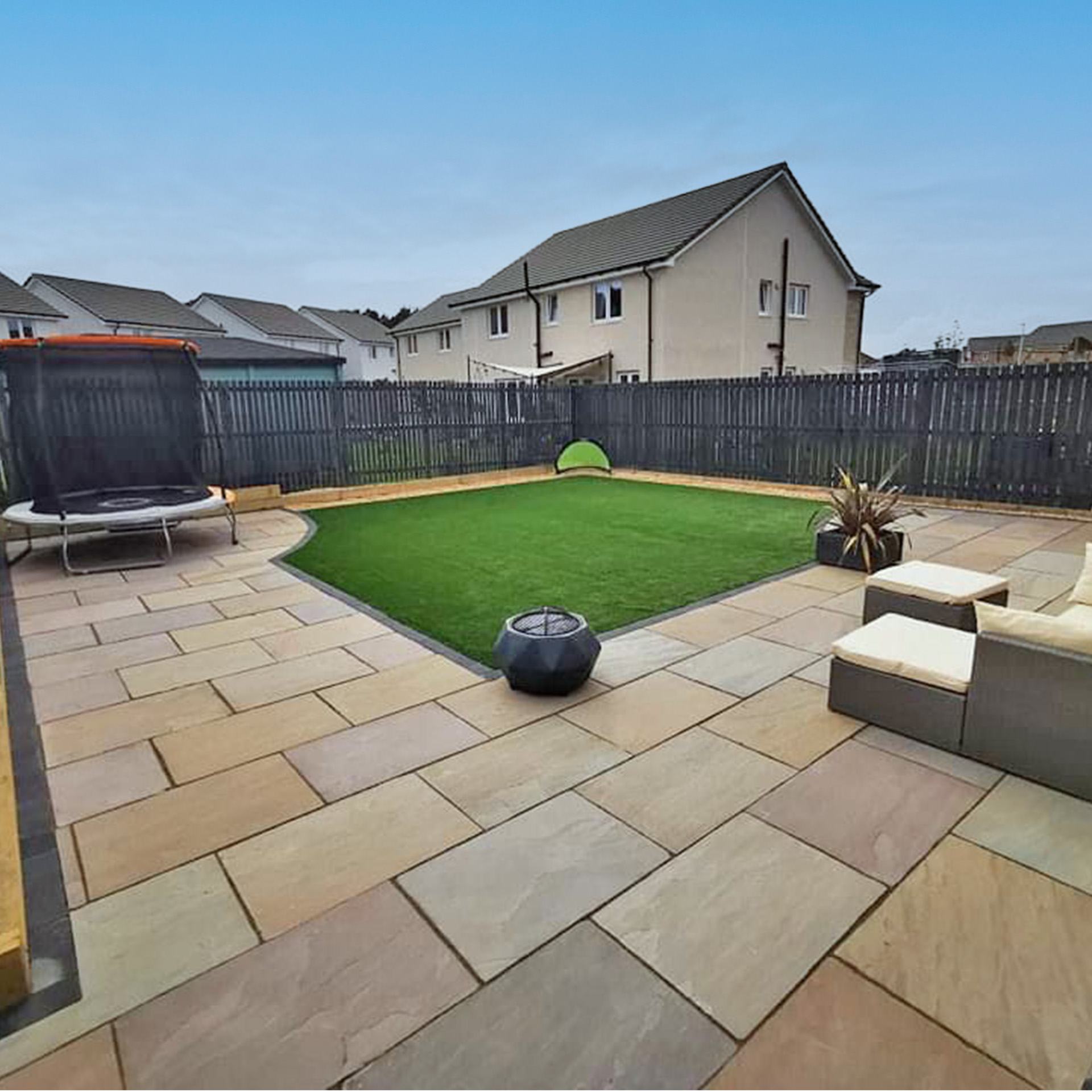 Terrassenplatten Sandsteinplatten India Gelb