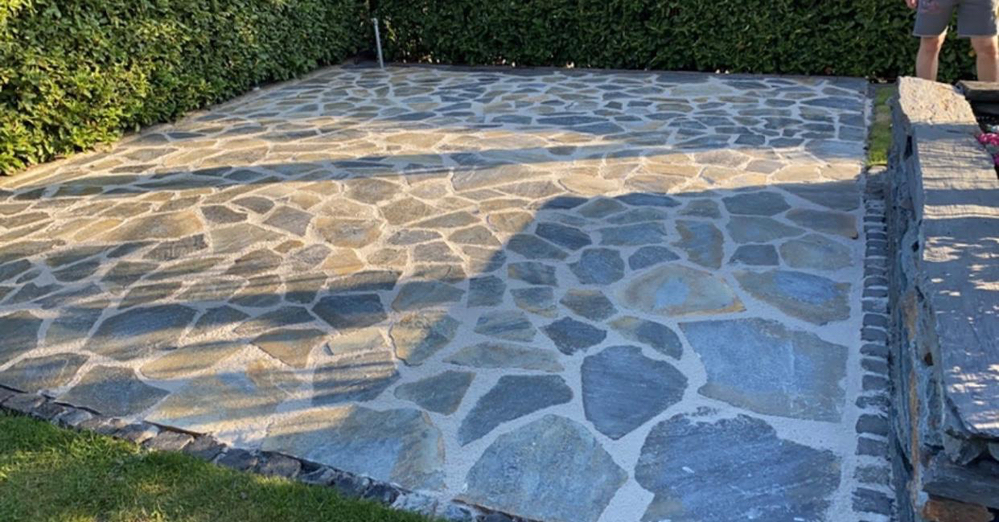 Polygonalplatten Blau ''Pilio''