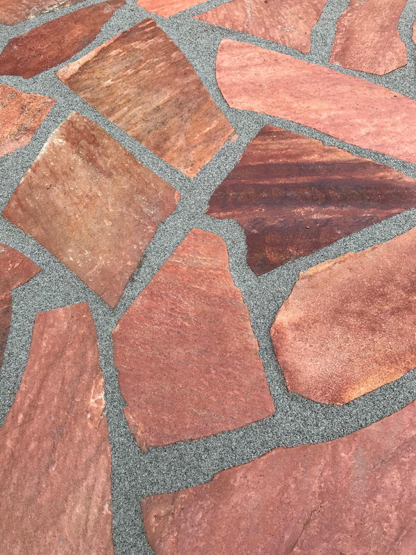 Polygonalplatten Rosa ''Rio''