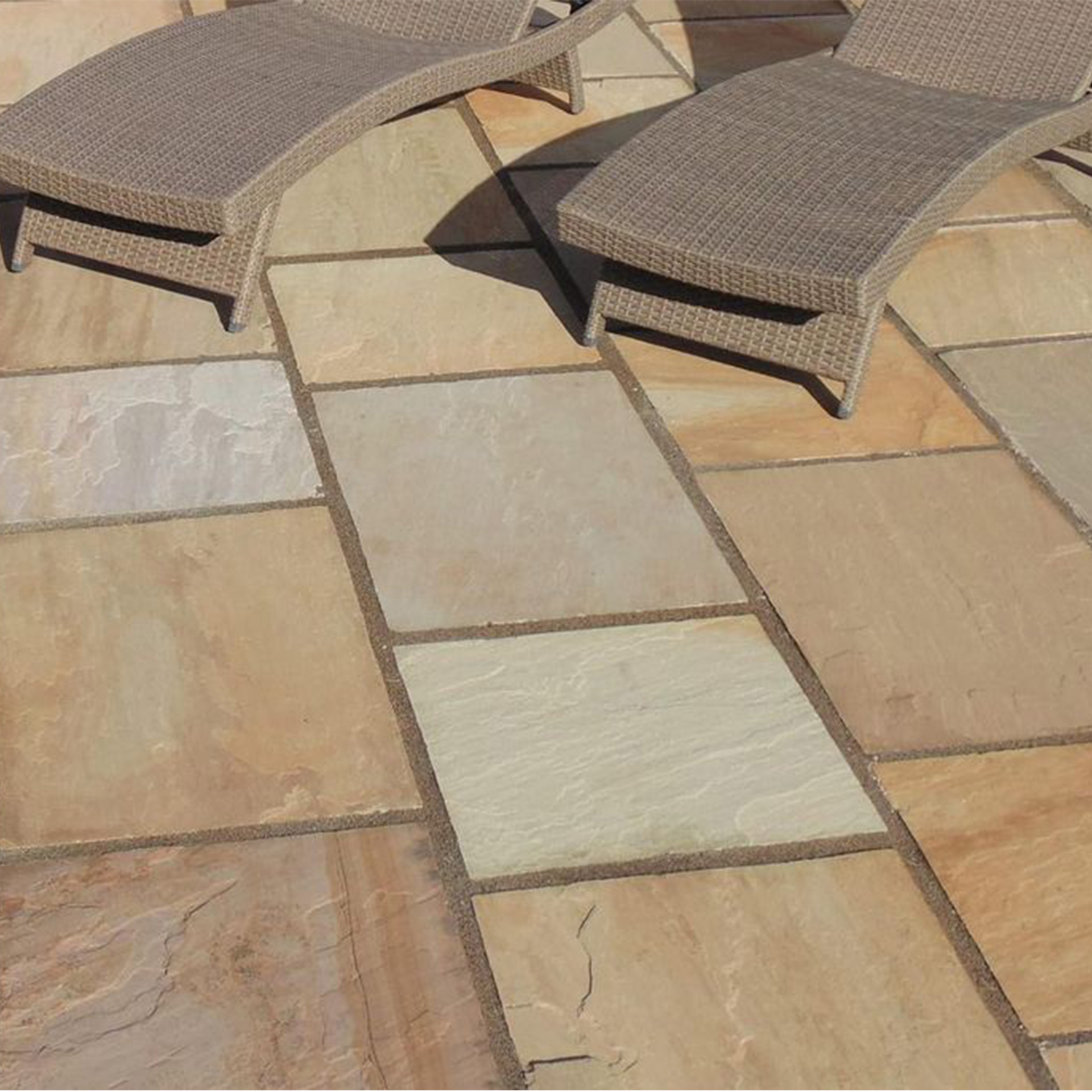 Terrassenplatten Sandsteinplatten India Mint