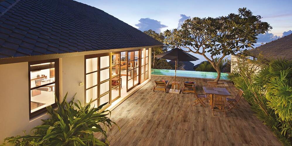 Fliesen Holzoptik Terrasse