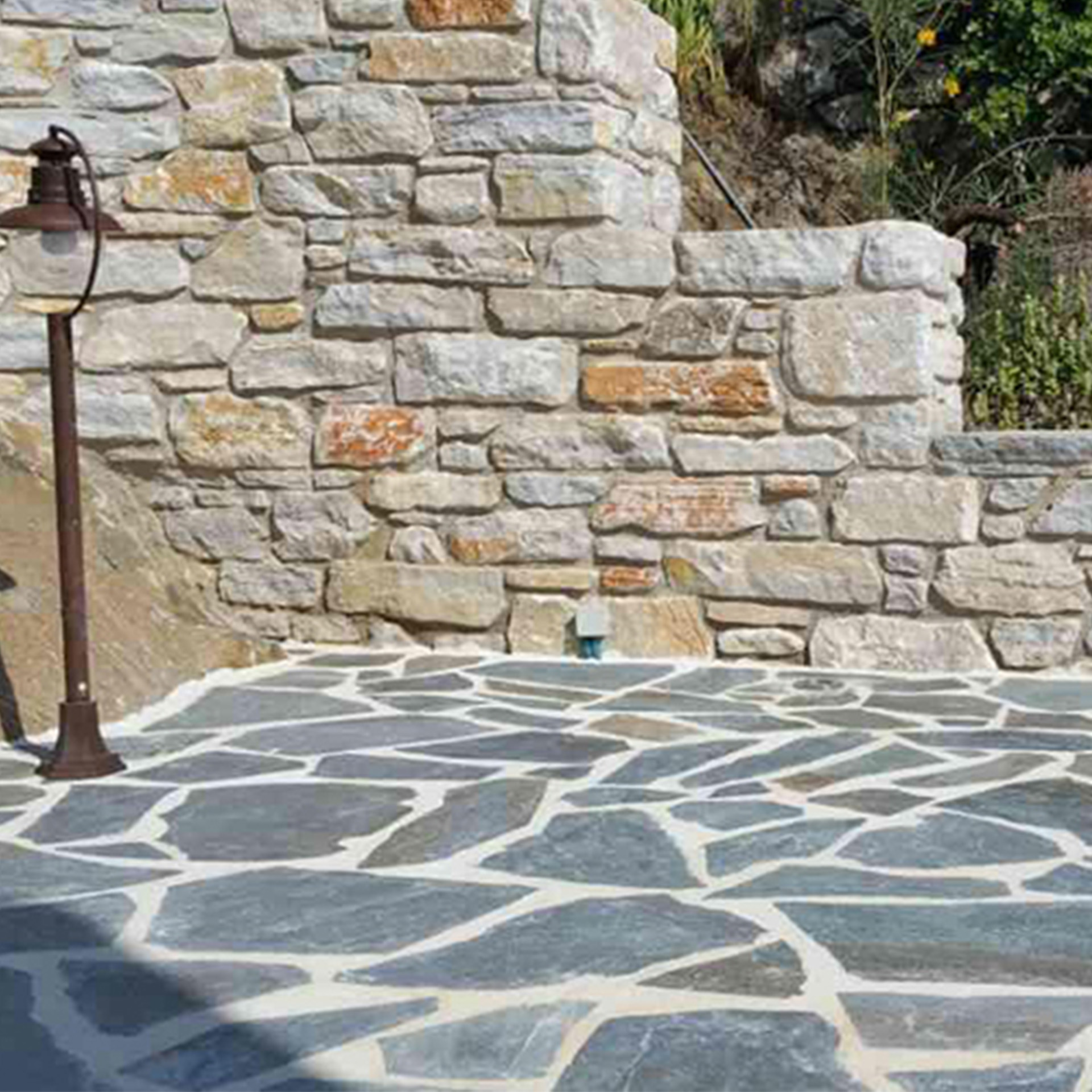 Polygonalplatten Karystos Blau