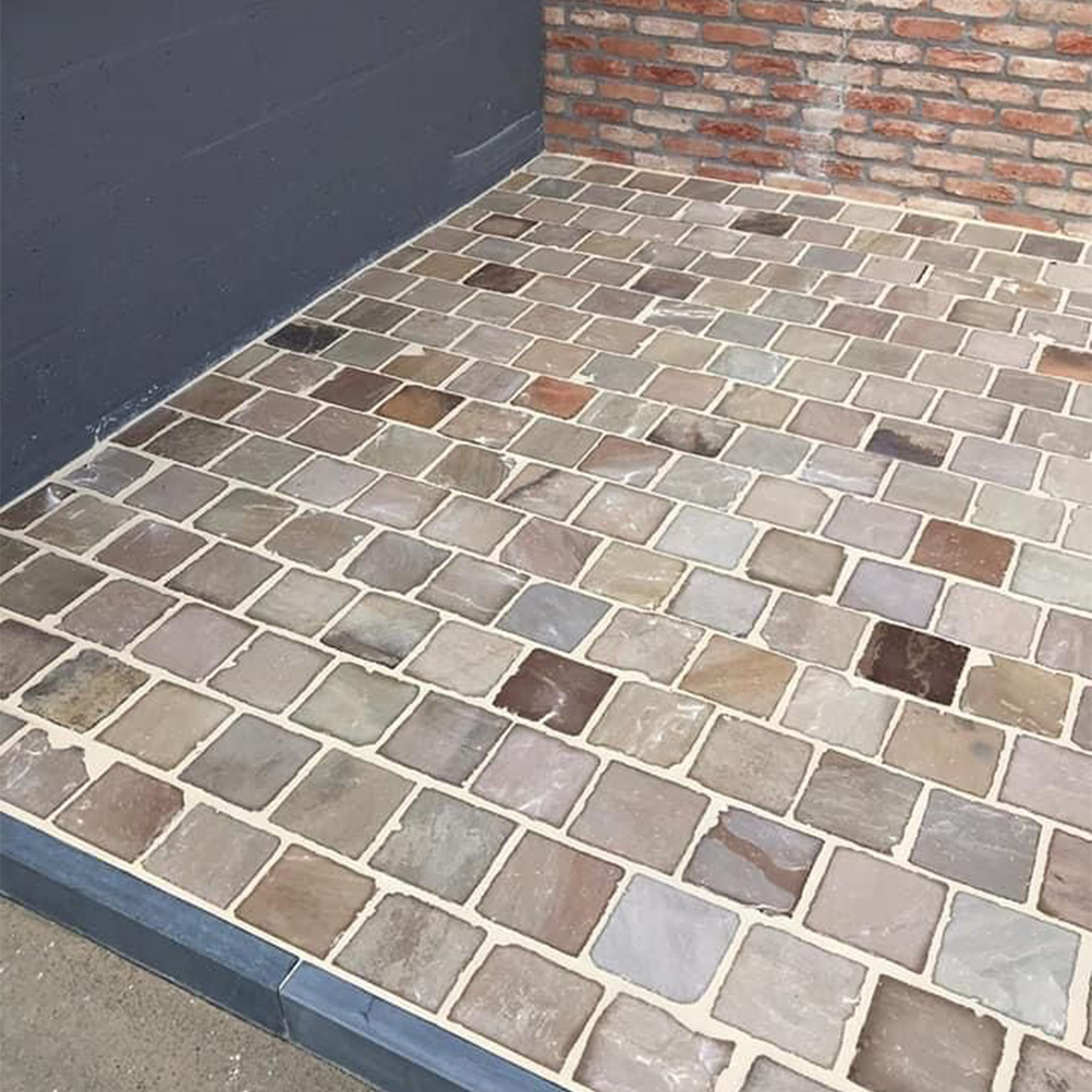 Pflasterstein – Sandstein India Braun