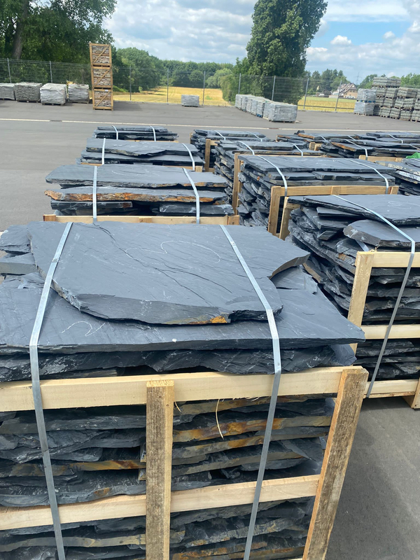 Polygonalplatten Schwarz ''Schiefer''