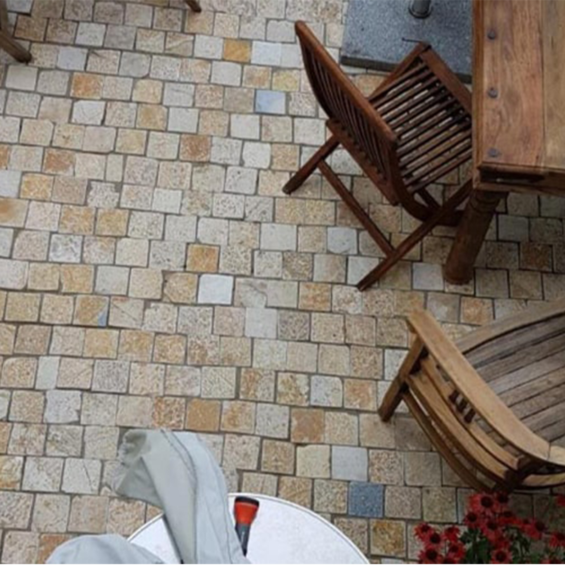 Pflastersteine Weiß „Antik“