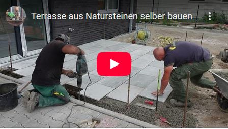 Terrasse aus Naturstein selber bauen