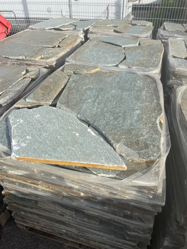 Polygonalplatten Karystos Grün