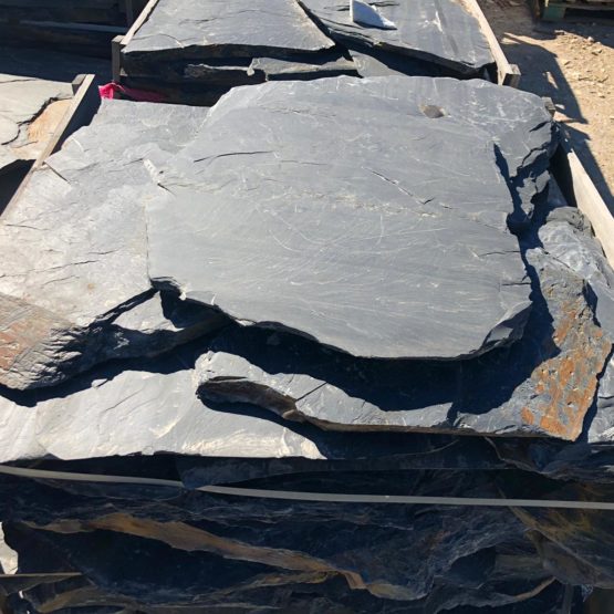 Polygonalplatten Schwarz ''Schiefer''