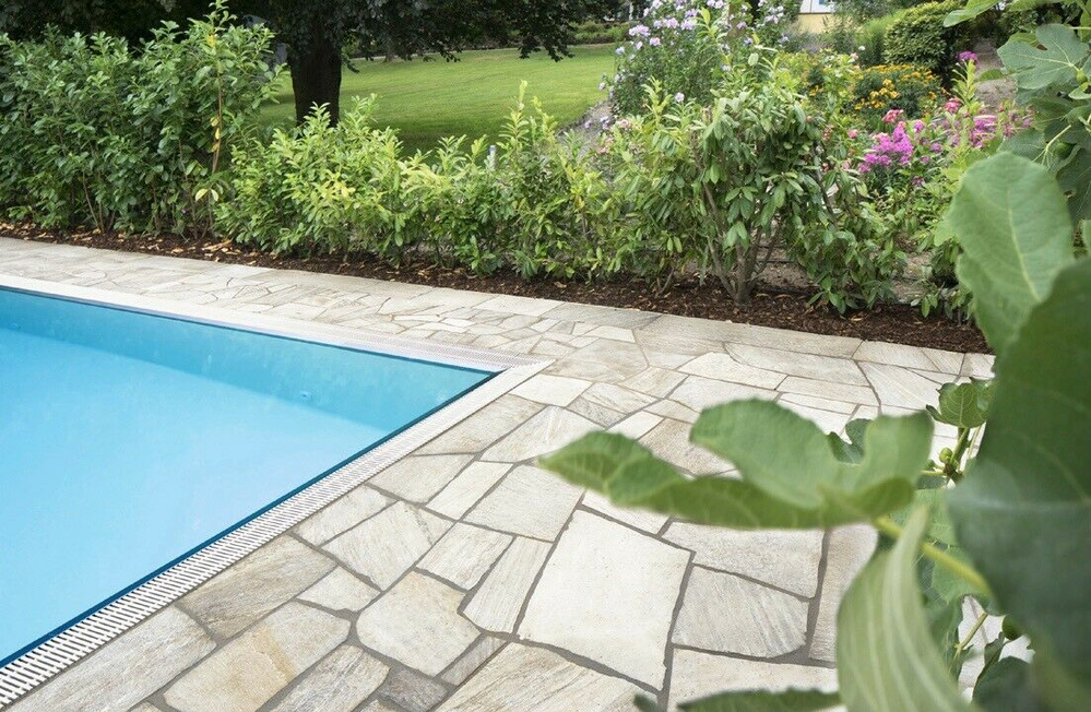 Polygonalplatten Weiß ''Rio''