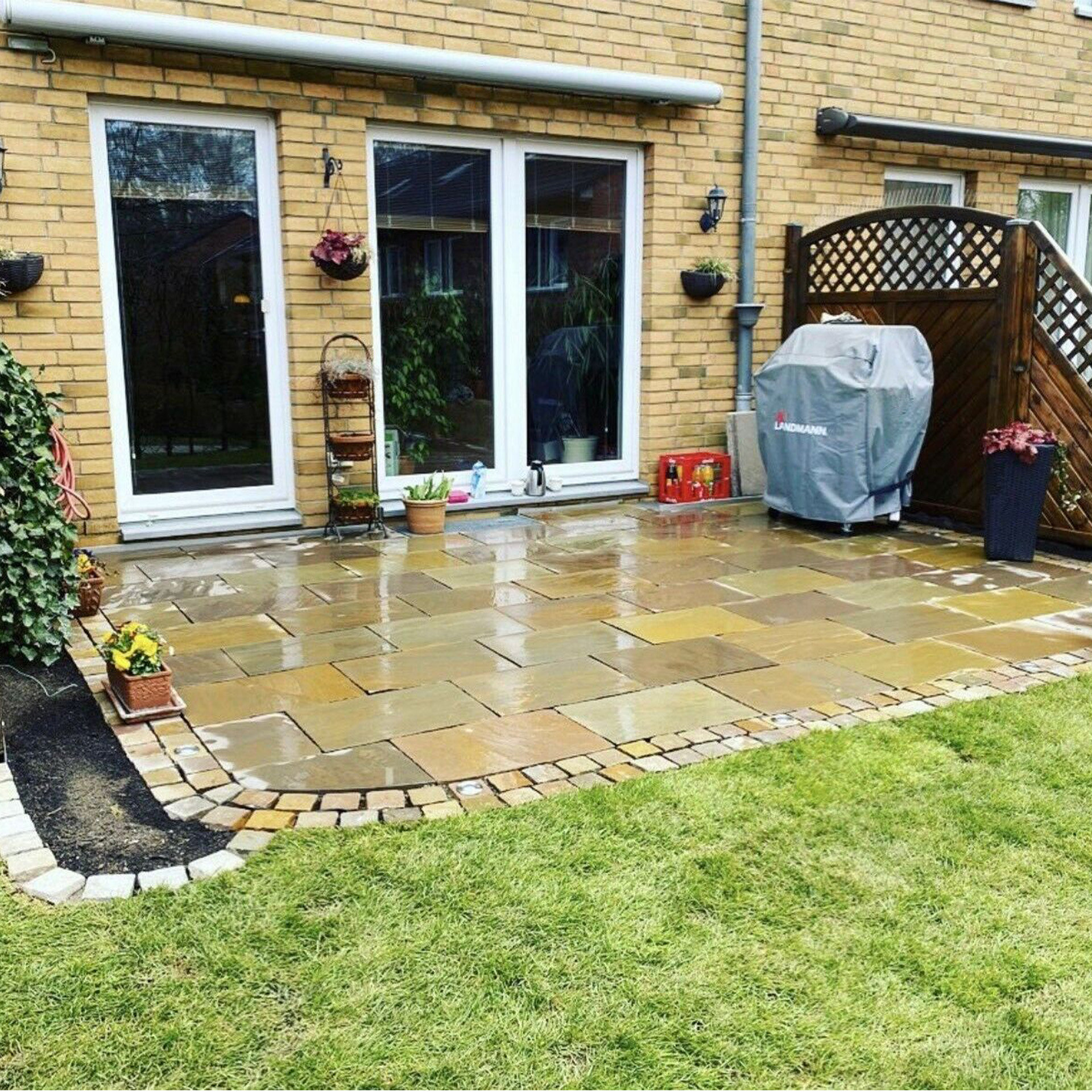 Terrassenplatten Sandsteinplatten India Gelb