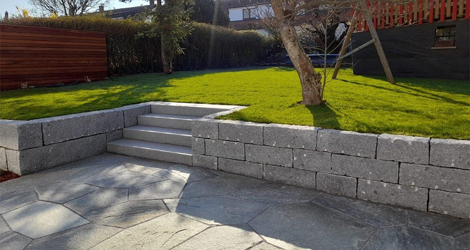Granit Trockenmauersteine Grau
