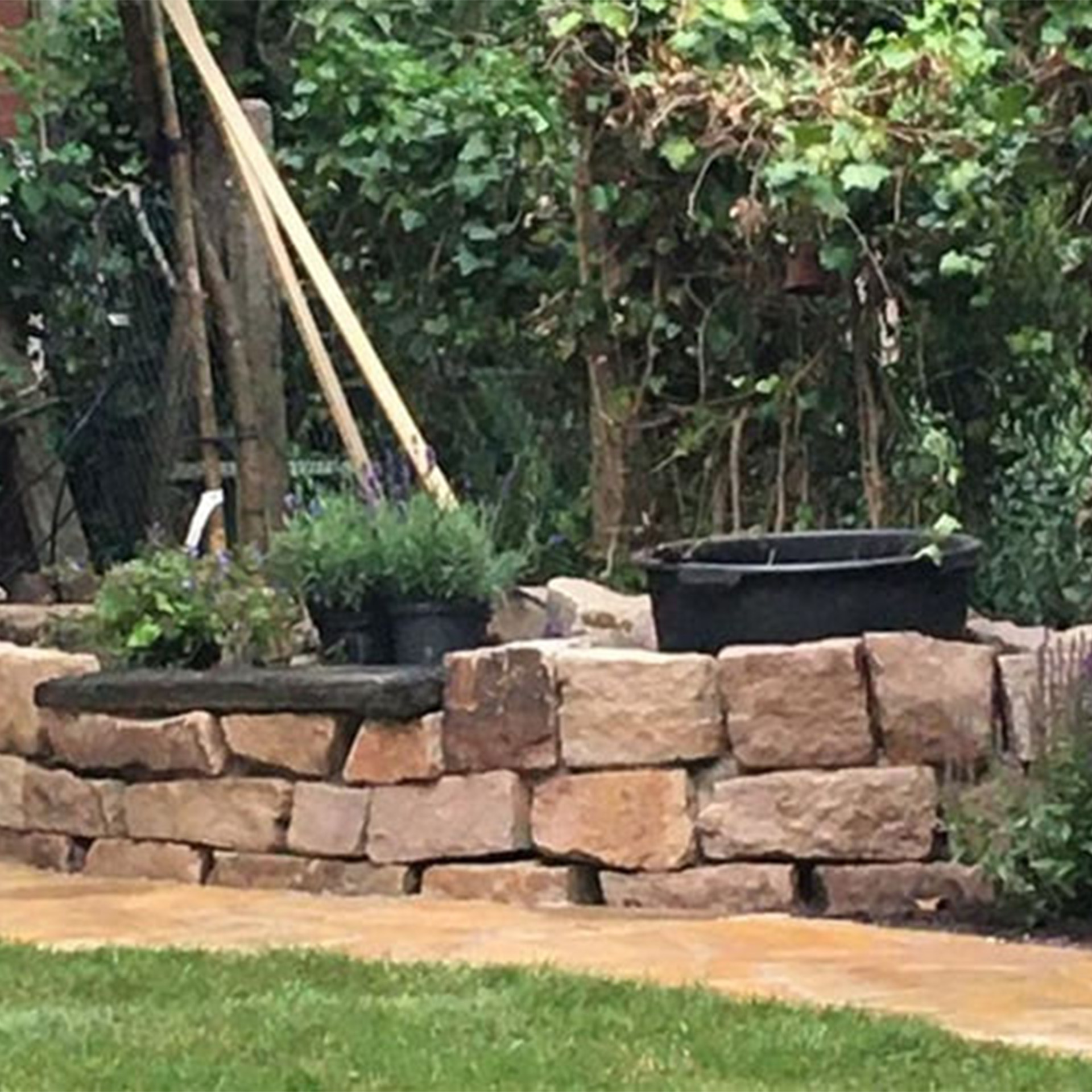 Trockenmauersteine gespalten - Gelb "Italia"