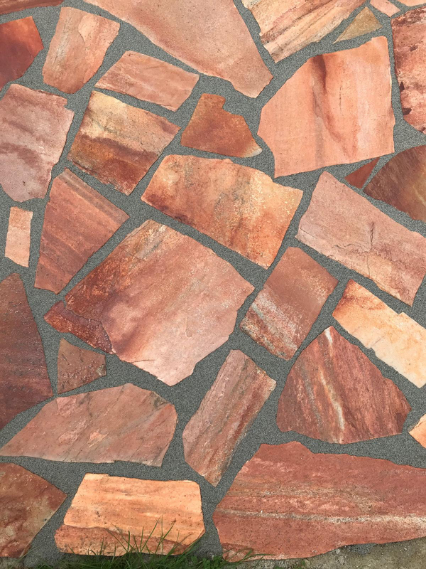 Polygonalplatten Rosa ''Rio''