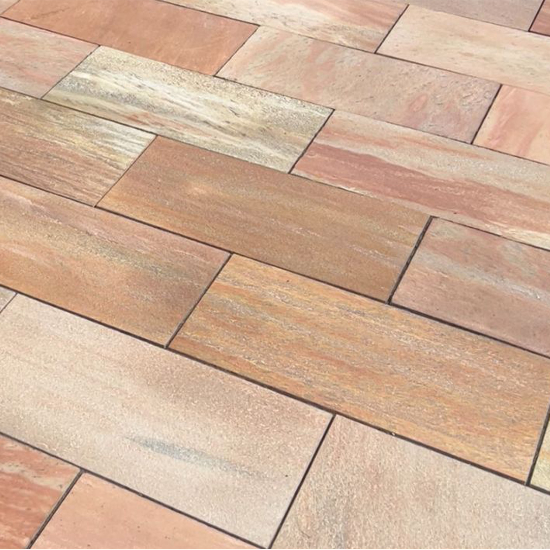 Terrassenplatten Quarzitplatten Rio Rosa