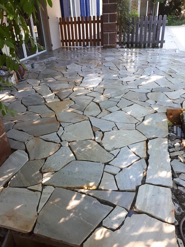 Polygonalplatten Grün ''Rio''