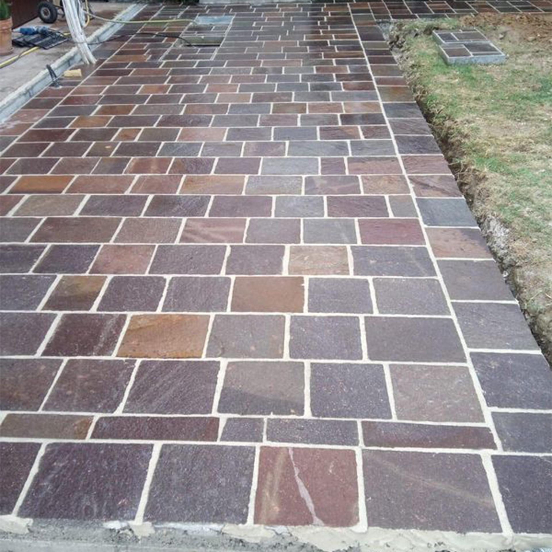 Terrassenplatten Porphyr Grau Violett