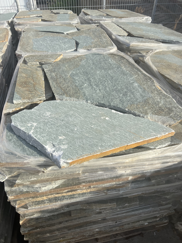 Polygonalplatten Karystos Grün