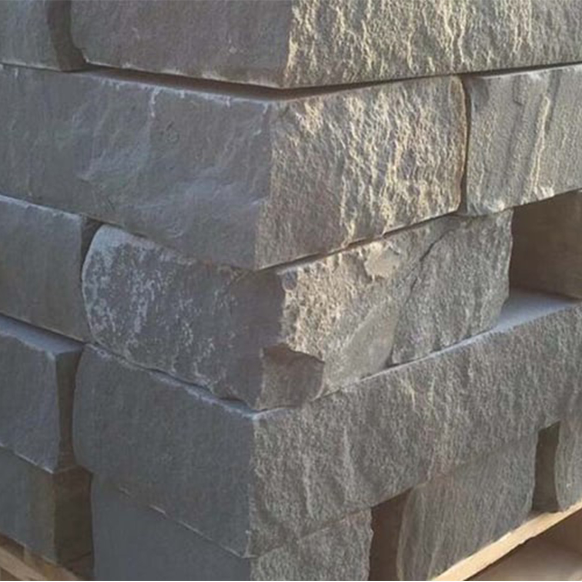 Mauersteine Grau Sandstein