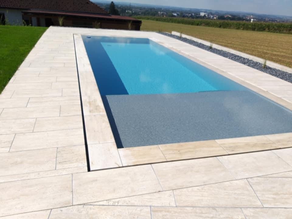 Terrassenplatten Travertinplatten Roma