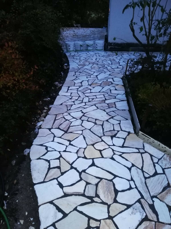 Polygonalplatten Weiß ''Triana''