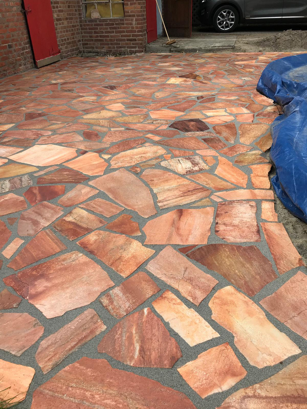 Polygonalplatten Rosa ''Rio''