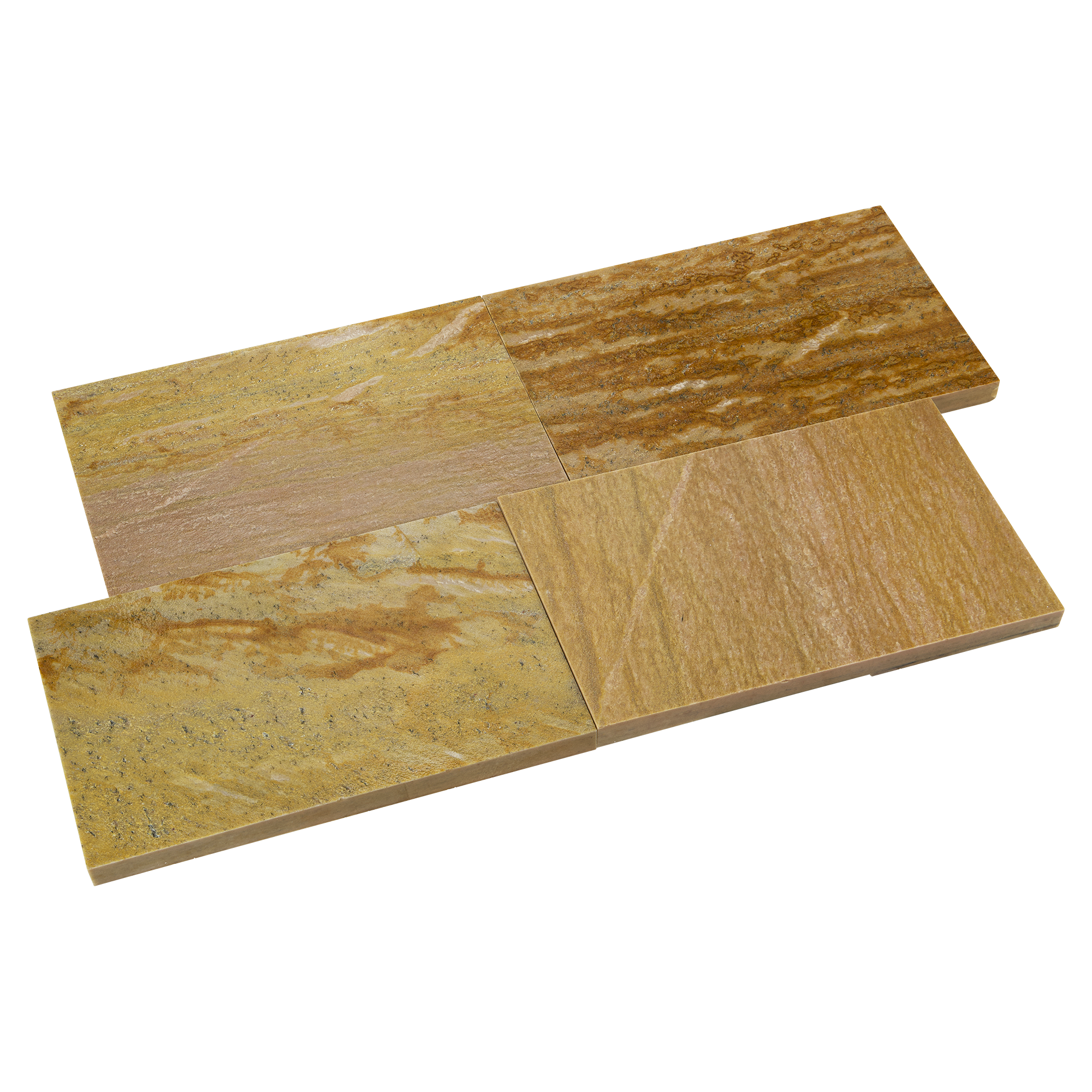 Terrassenplatten Quarzitplatten Rio Gelb